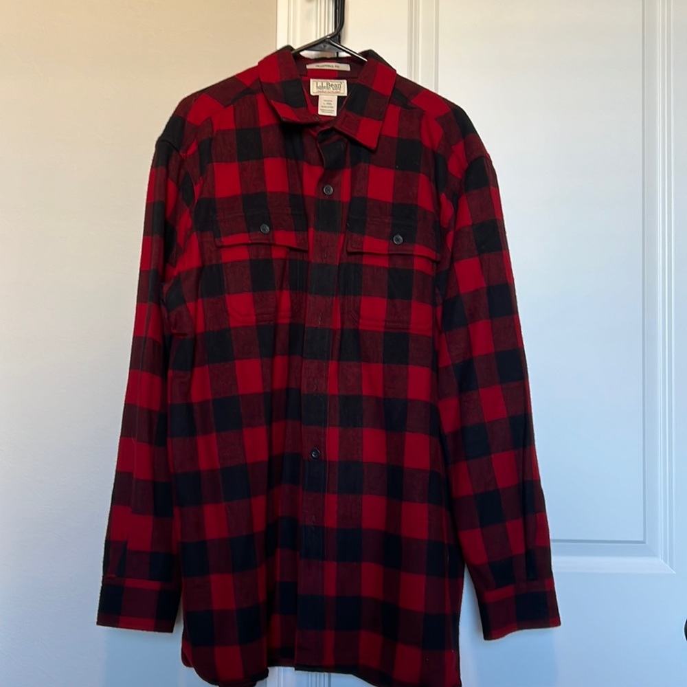 Mens L L Bean Flannel top